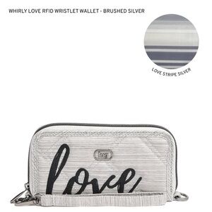 Lug Whirly Love RFID Wristlet Wallet NWT